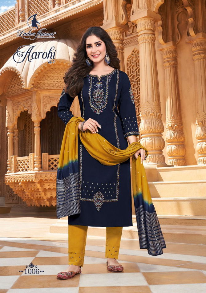 Ladies Flavour Aarohi Vol 7 Wholesale Readymade Suits Catalog